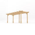 Freestanding Double Premium Pergola - Light Green - 4.2m Width x 5.4m Length