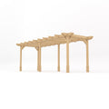 Freestanding Double Premium Pergola - Light Green - 3.6m Width x 6m Length