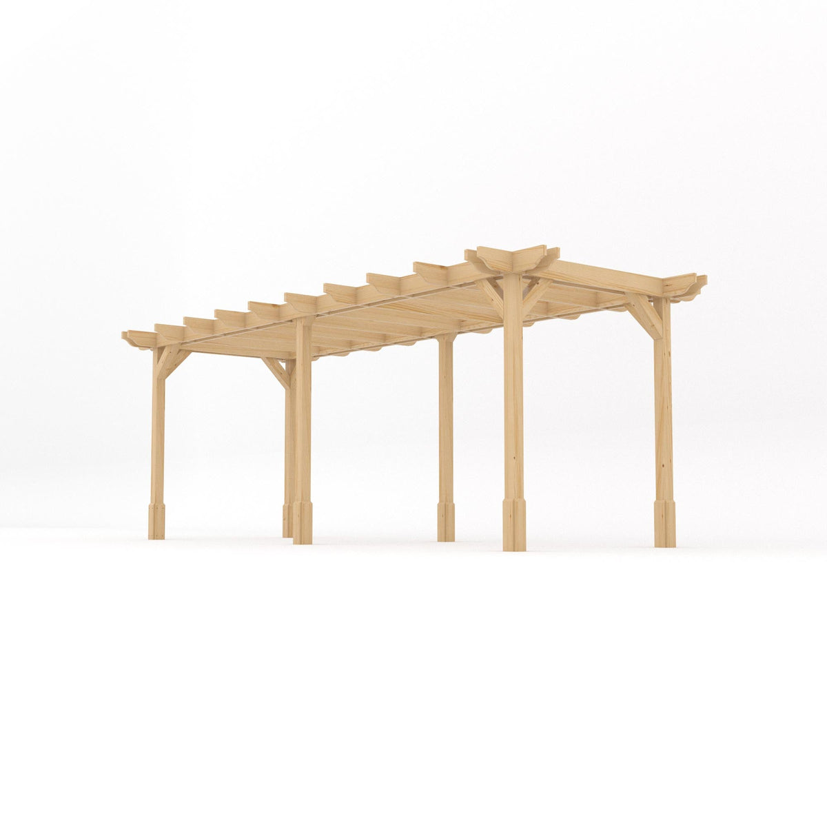 Freestanding Double Premium Pergola - Light Green - 3.6m Width x 6m Length