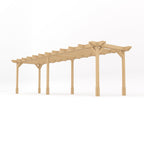 Freestanding Double Premium Pergola - Light Green - 4.8m Width x 7.8m Length