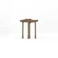 Freestanding Double Premium Pergola - Rustic Brown - 1.8m Width x 1.8m Length