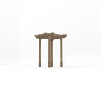 Freestanding Double Premium Pergola - Rustic Brown - 1.8m Width x 1.8m Length