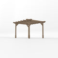 Freestanding Double Premium Pergola - Rustic Brown - 3m Width x 3.6m Length