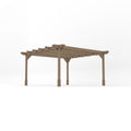 Freestanding Double Premium Pergola - Rustic Brown - 4.2m Width x 4.2m Length