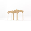 Freestanding Garden Pergola - Light Green - 3m Width x 4.2m Length