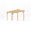 Freestanding Garden Pergola - Light Green - 1.8m Width x 4.8m Length