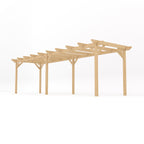 Freestanding Garden Pergola - Light Green - 3.6m Width x 7.8m Length