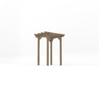 Freestanding Garden Pergola - Rustic Brown - 1.8m Width x 1.8m Length