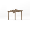 Freestanding Garden Pergola - Rustic Brown - 2.4m Width x 3.6m Length