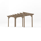 Freestanding Garden Pergola - Rustic Brown - 3.6m Width x 5.4m Length