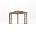 Freestanding Panel Pergola - Rustic Brown - 2.4m Width x 3m Length