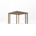 Freestanding Panel Pergola - Rustic Brown - 3m Width x 3m Length