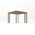 Freestanding Panel Pergola - Rustic Brown - 3m Width x 3m Length
