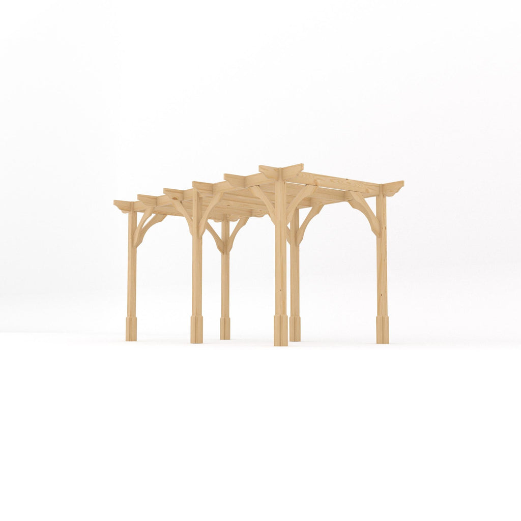 Freestanding Premium Pergola - Light Green - 3.6m Width x 4.2m Length
