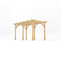 Freestanding Premium Pergola - Light Green - 3.6m Width x 4.2m Length