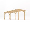 Freestanding Premium Pergola - Light Green - 3.6m Width x 6.6m Length
