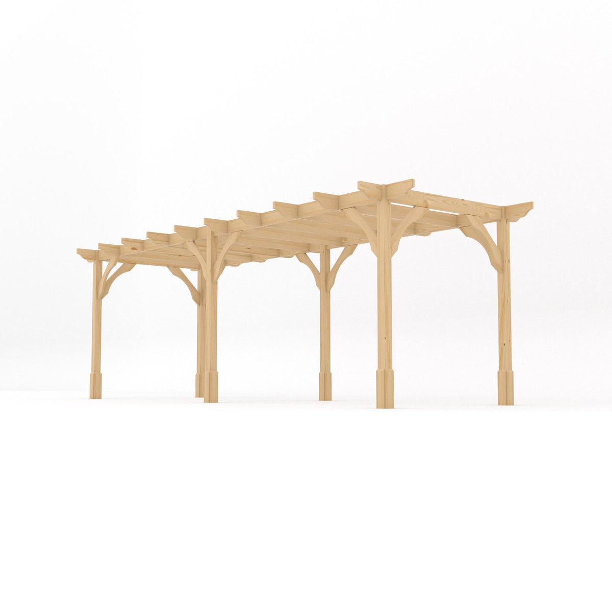 Freestanding Premium Pergola - Light Green - 3.6m Width x 6.6m Length