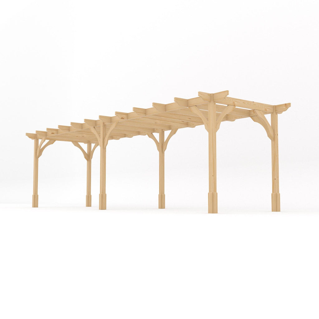 Freestanding Premium Pergola - Light Green - 1.8m Width x 7.8m Length