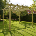 Freestanding Premium Pergola - Light Green - 2.4m Width x 3.6m Length