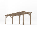 Freestanding Premium Pergola - Rustic Brown - 3m Width x 6.6m Length