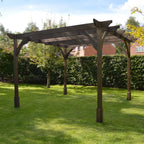 Freestanding Premium Pergola - Rustic Brown - 2.4m Width x 3m Length