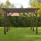 Freestanding Premium Pergola - Rustic Brown - 1.8m Width x 4.8m Length