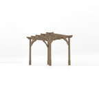 Freestanding Premium Pergola - Rustic Brown - 2.4m Width x 3m Length