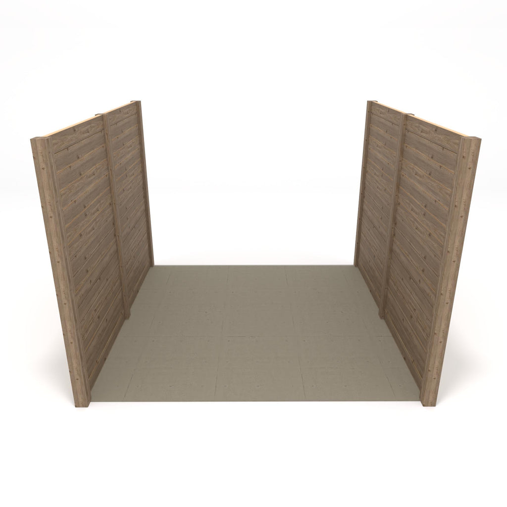 Freestanding Garden Pergola - Rustic Brown - 3.6m Width x 5.4m Length