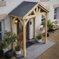 Felt Shingle Roof Porch - Light Green - 1.22m Depth x 2.4m Width