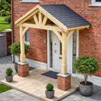 Felt Shingle Roof Porch - Light Green - 1.22m Depth x 2.4m Width