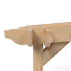 Wall Mounted Double Premium Pergola - Light Green - 1.8m Depth x 7.2m Length