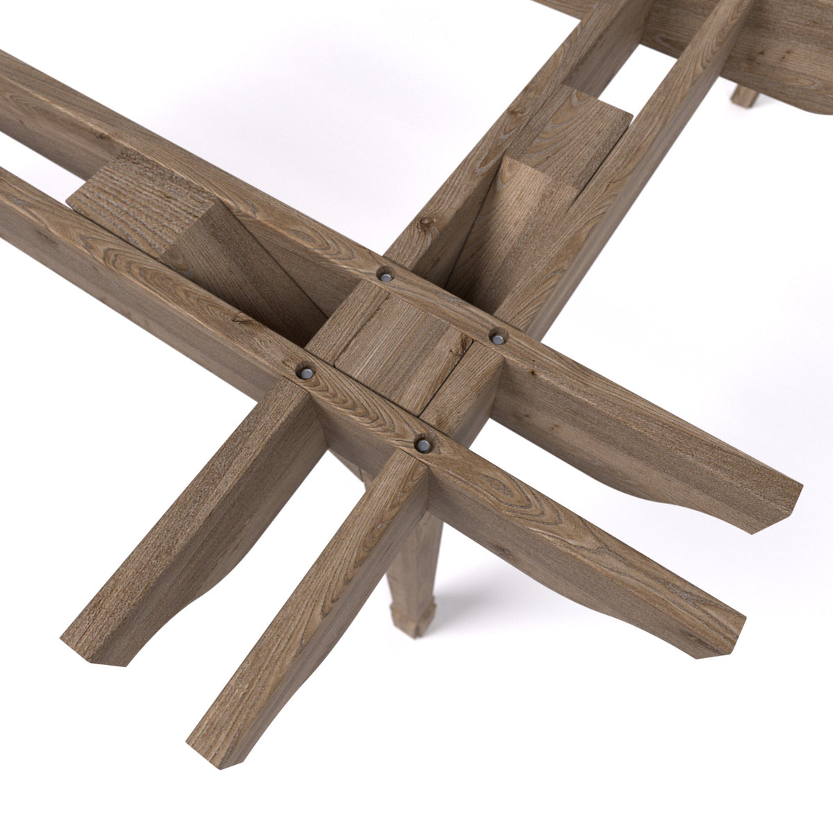 Freestanding Double Premium Pergola - Rustic Brown - 3.6m Width x 3.6m Length