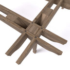 Wall Mounted Double Premium Pergola - Rustic Brown - 2.4m Depth x 7.2m Length
