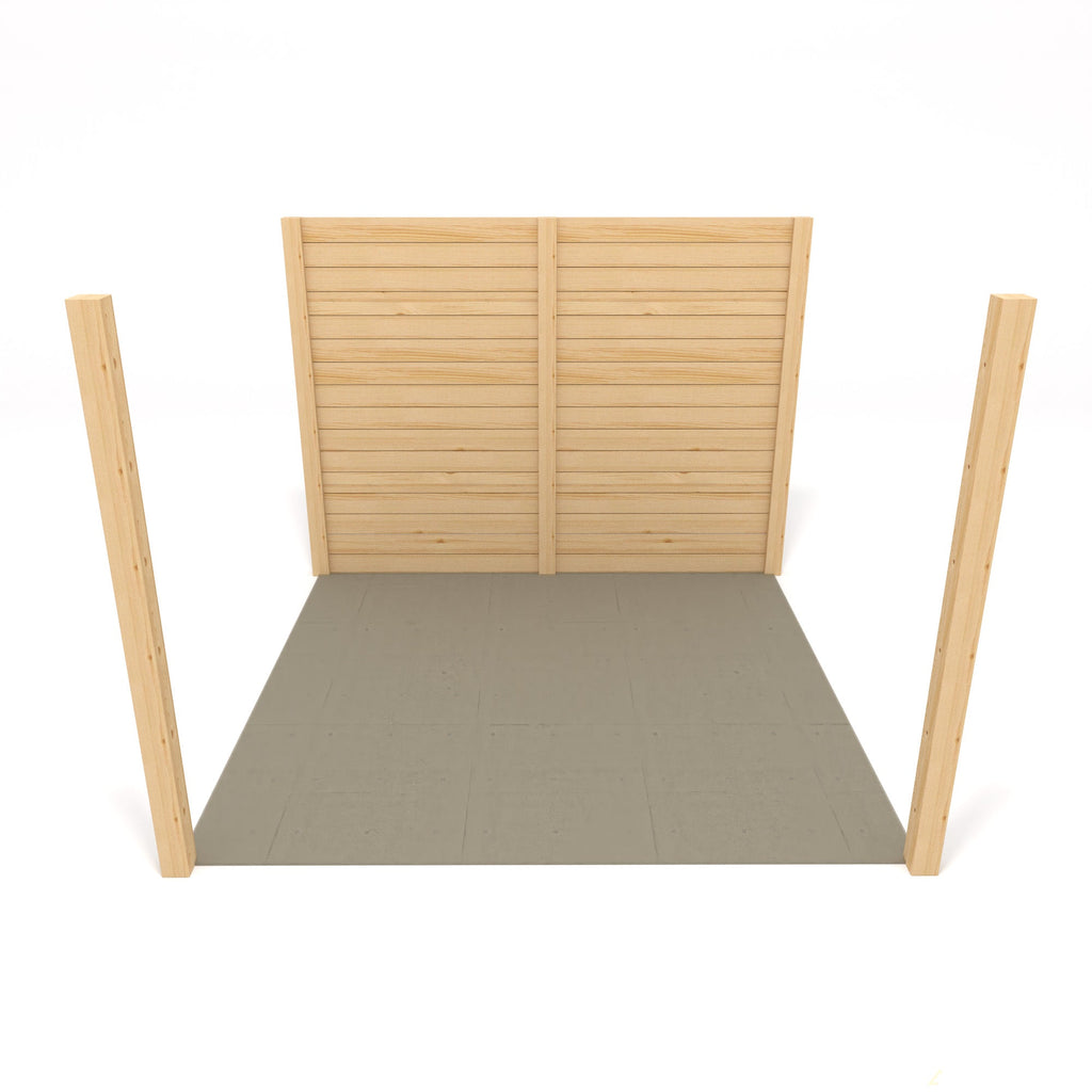 Freestanding Box Pergola - Light Green - 3.6m Width x 5.4m Length