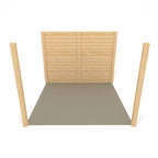 Freestanding Double Garden Pergola - Light Green - 3m Width x 7.8m Length