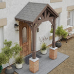 Felt Shingle Roof Porch - Rustic Brown - 1.22m Depth x 1.8m Width