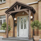 Felt Shingle Roof Porch - Rustic Brown - 1.22m Depth x 2.4m Width