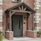 Felt Shingle Roof Porch - Rustic Brown - 1.22m Depth x 2.4m Width