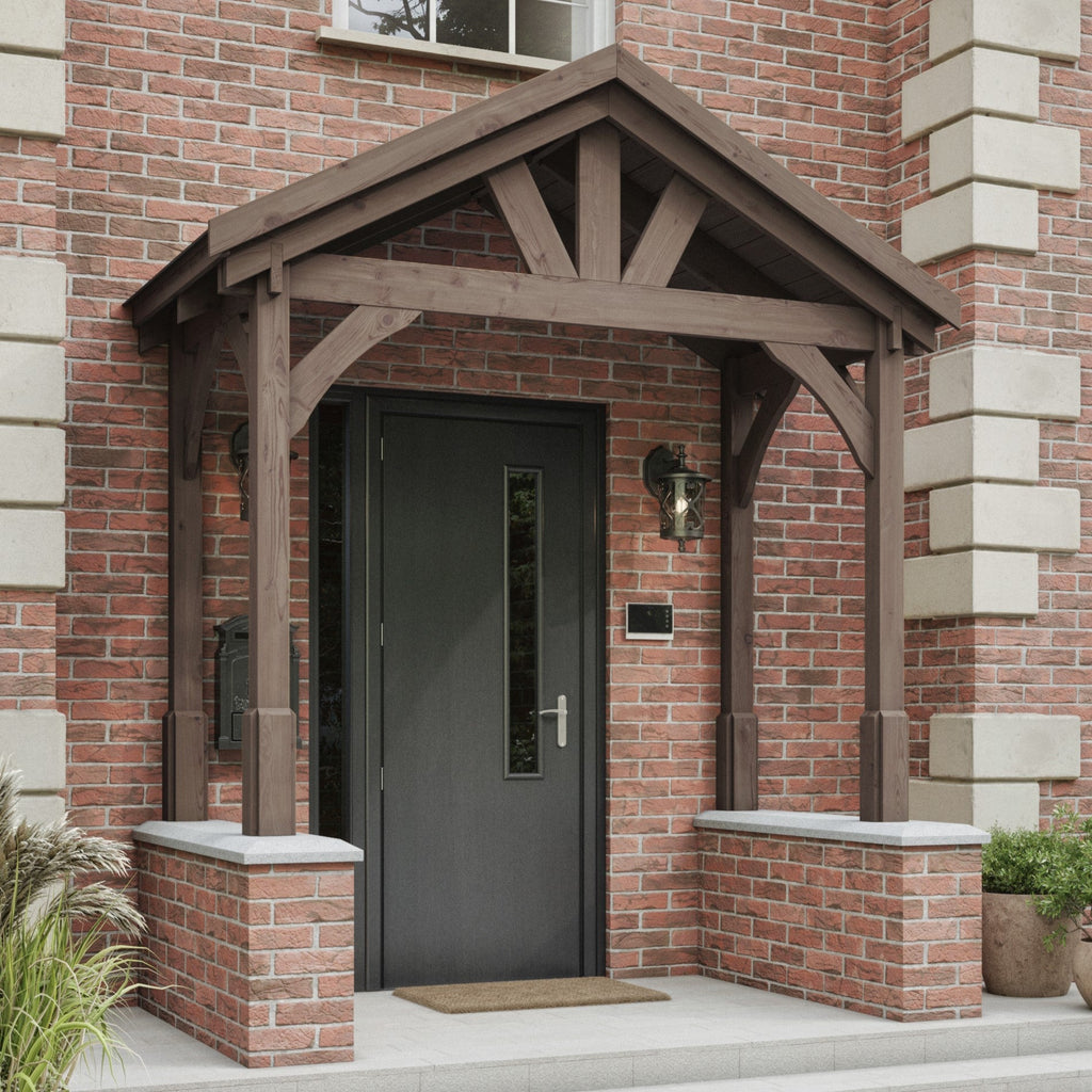 Slate Tile Roof Porch - Rustic Brown - 1.22m Depth x 2.4m Width