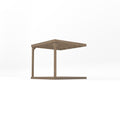 Wall Mounted Box Pergola with Decking - Rustic Brown - 2.4m Depth x 2.4m Length