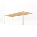 Wall Mounted Box Pergola - Light Green - 2.4m Depth x 6.6m Length