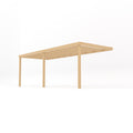 Wall Mounted Box Pergola - Light Green - 3m Depth x 6m Length