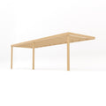 Wall Mounted Box Pergola - Light Green - 4.8m Depth x 7.2m Length