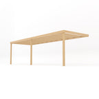 Wall Mounted Box Pergola - Light Green - 4.8m Depth x 7.2m Length