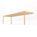 Wall Mounted Box Pergola - Light Green - 4.2m Depth x 7.8m Length