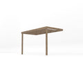 Wall Mounted Box Pergola - Rustic Brown - 1.8m Depth x 3.6m Length