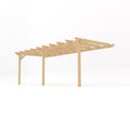 Wall Mounted Garden Pergola - Light Green - 3m Depth x 6.6m Length