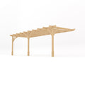 Wall Mounted Premium Pergola - Light Green - 4.8m Depth x 6.6m Length