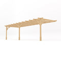 Wall Mounted Premium Pergola - Light Green - 1.8m Depth x 7.8m Length