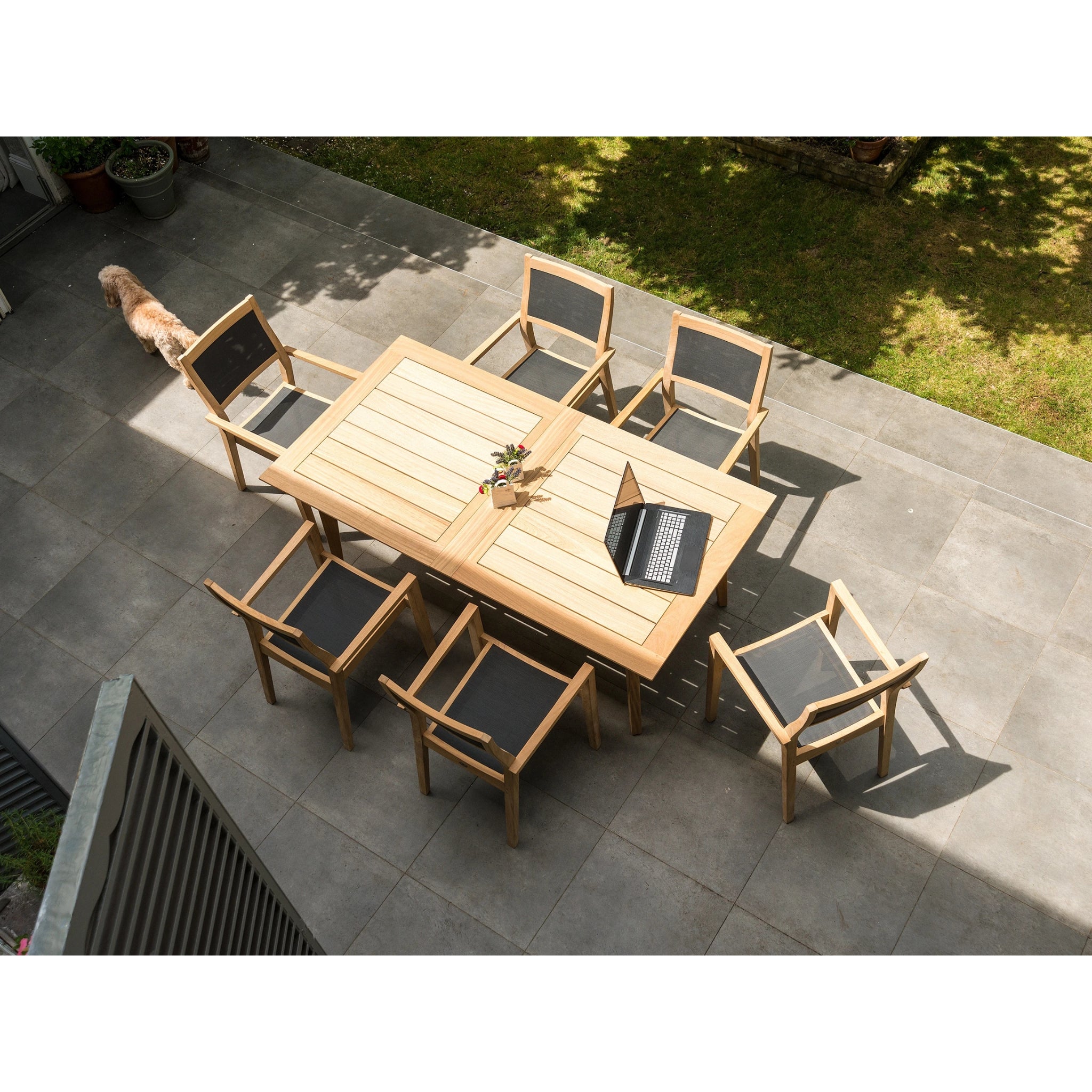 Alexander Rose Roble Tivoli Garden Table Rectangular — Woodlark